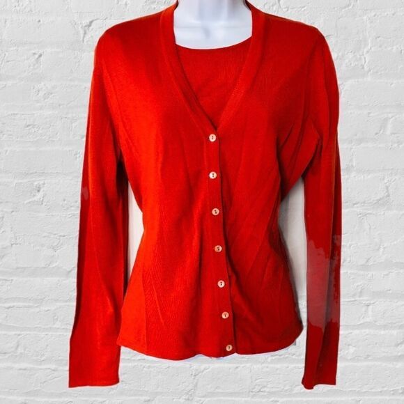 TSE Merino Wool V-neck Cardigan